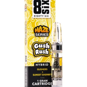 Gush Rush 8SIX Haze Series HHC Vape Cartridge 1G