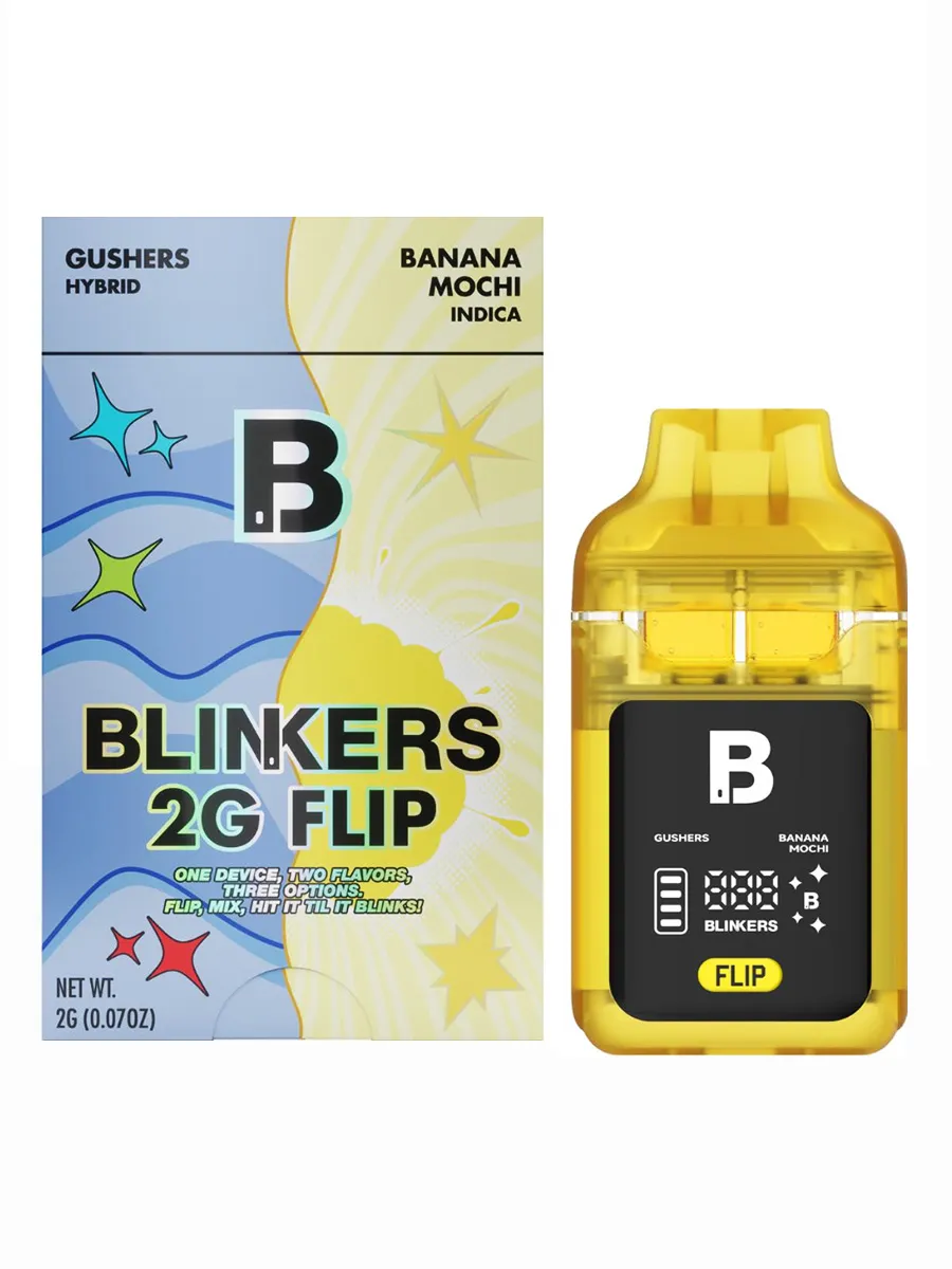 Gushers | Banana Mochi Blinkers Flip Dual Chamber Disposable 2G