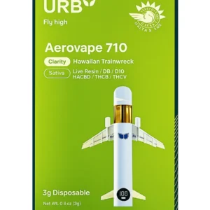 Hawaiian Trainwreck URB Aerovape 710 Clarity Disposable 3G