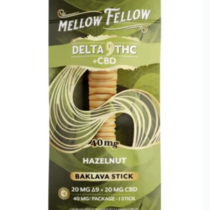 Hazelnut Mellow Fellow Delta 9 CBD Baklava Stick 40mg