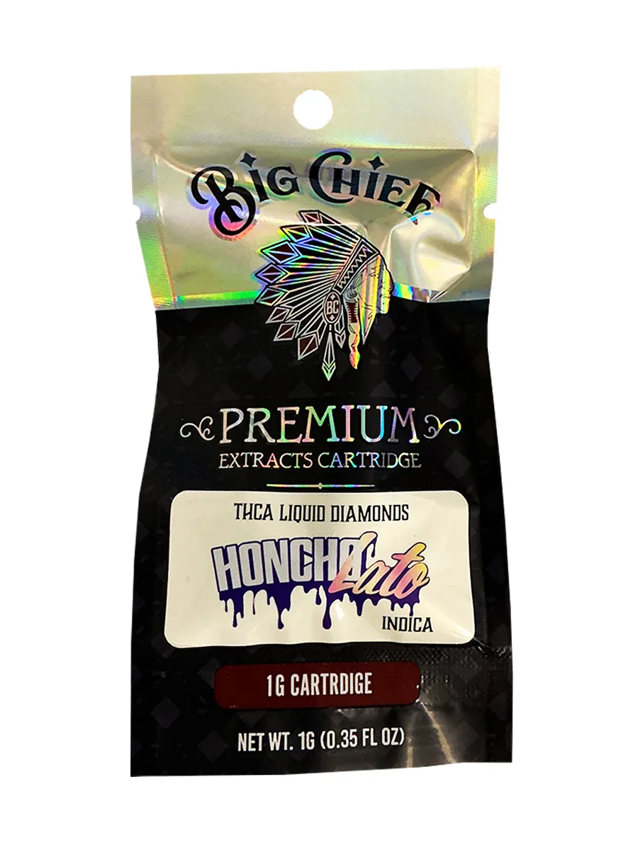 Honcho Late Big Chief Premium Extracts Liquid Diamonds THCA Cartridge 1G - Image 2