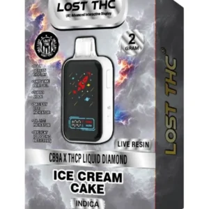 Ice Cream Cake Lost THC CB9A x THCP Liquid Diamond Live Resin Disposable 2G