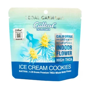Ice Cream Cookies Cutleaf Premium THC-A Whole Hemp Flower 4.2G