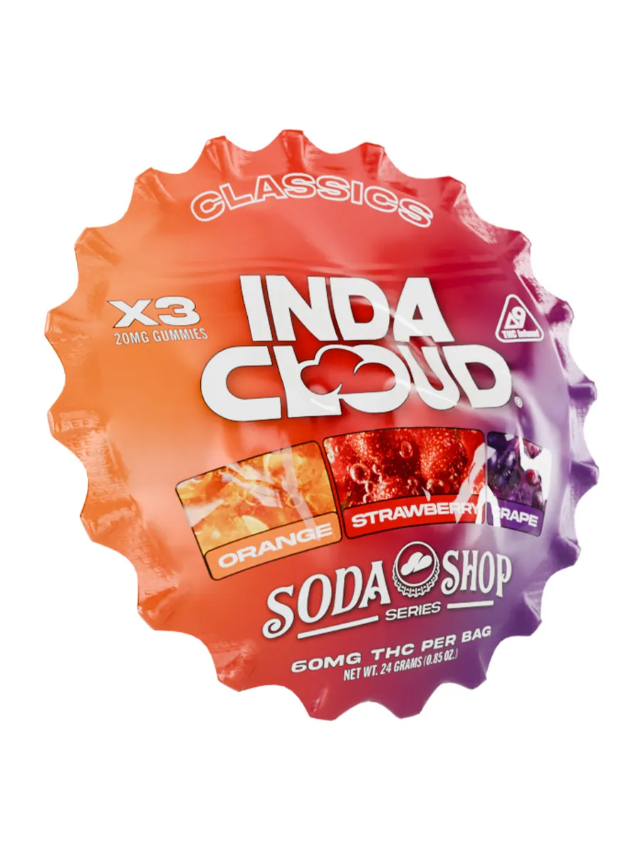 IndaCloud Classics Vegan Delta 9 Gummies 3ct 60MG