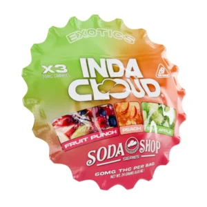 IndaCloud Exotics Vegan Delta 9 Gummies 3ct 60MG
