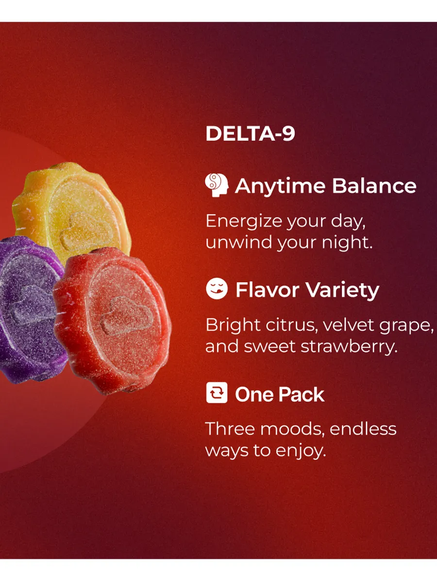 IndaCloud Classics Vegan Delta 9 Gummies 3ct 60MG - Image 2