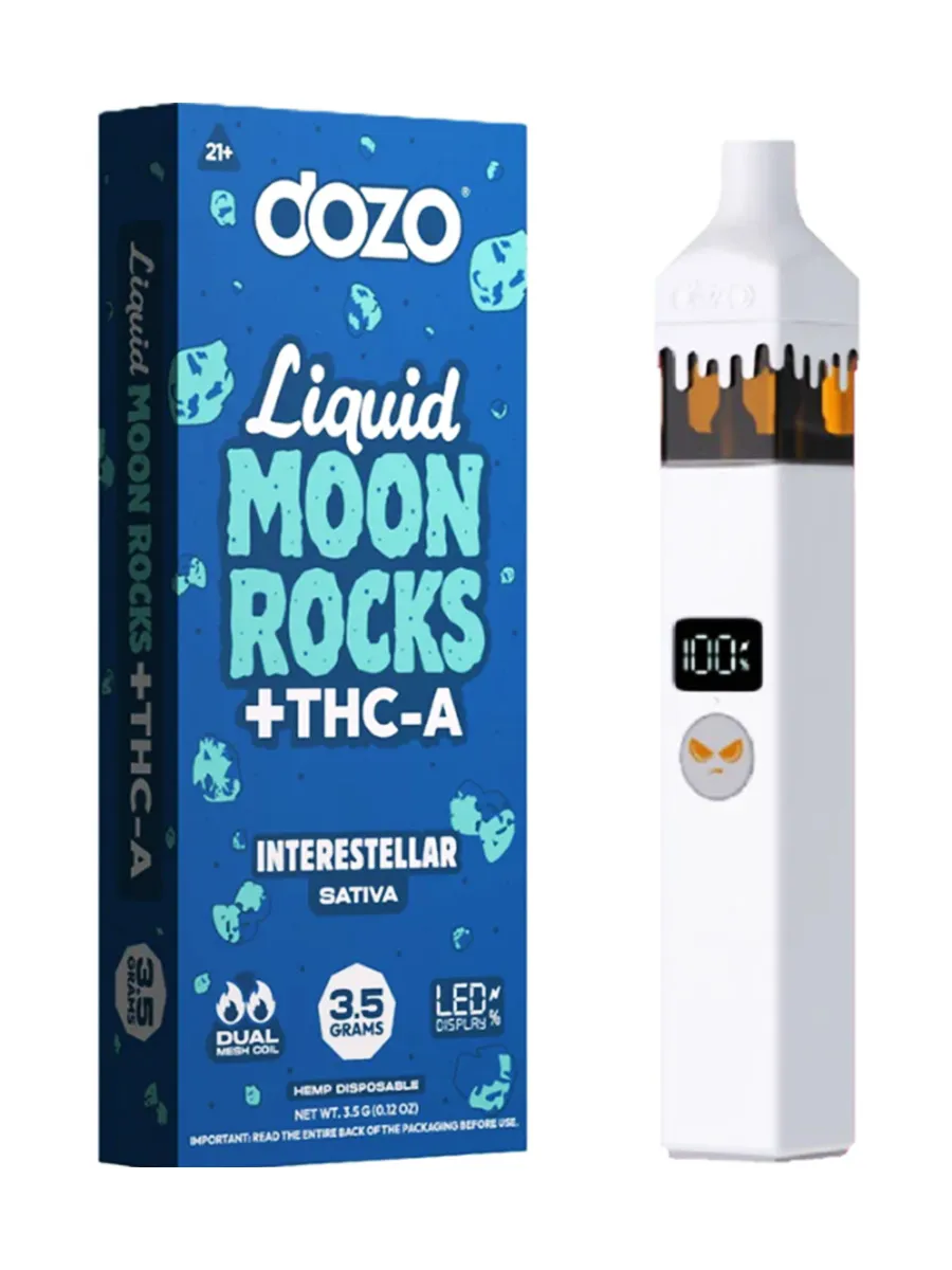 Interstellar DOZO Liquid Moon Rocks THCA Disposables 3.5G
