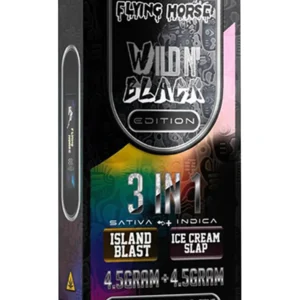 Isladn Blast | Ice Cream Slap Flying Horse Wild’N Black 3in1 Vape 9G