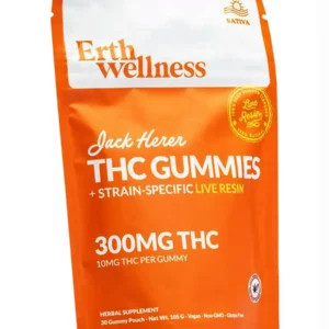 Jacak Herer Erth Wellness D9 THC Live Resin Gummies 30ct 300MG