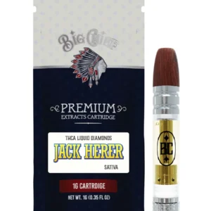 Jack Herer Big Chief Premium Extracts Liquid Diamonds THCA Cartridge 1G