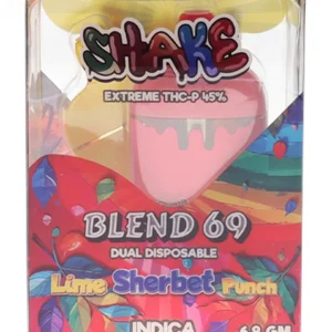 Jack X Lime Sherbert Punch Shake Extreme THC-P Blend 69 Dual Disposable 6.9 G