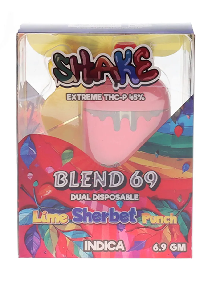 Jack X Lime Sherbert Punch Shake Extreme THC-P Blend 69 Dual Disposable 6.9 G