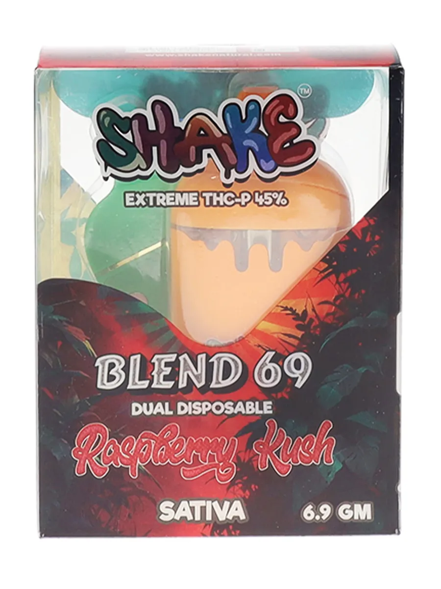 Jack X Raspberry Kush Shake Extreme THC-P Blend 69 Dual Disposable 6.9 G