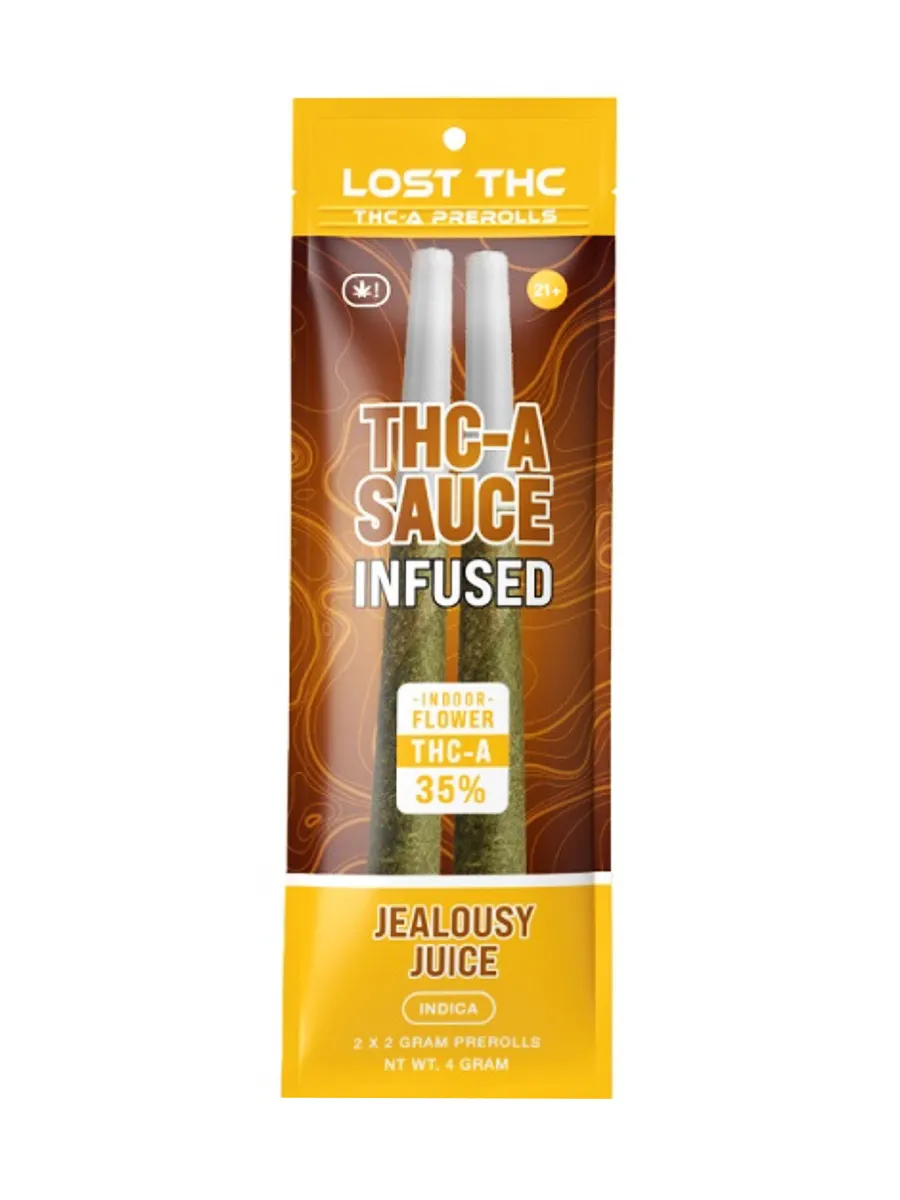 Jealousy Juice Lost THC THC-A Sauce Infused Pre-Roll 2ct 2g