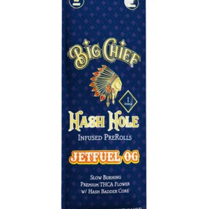Jet Fuel OG Big Chief Hash Hole THCA Infused Pre-Roll 2ct 2G