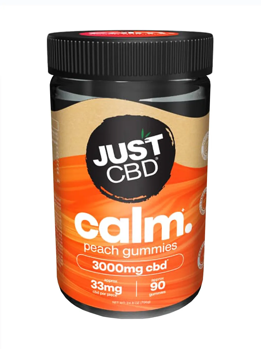 Just CBD Calm Peach Gummies 3000mg