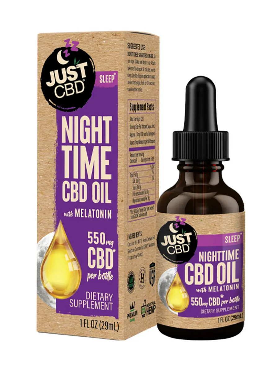 Just CBD Night Time CBD Oil With Melatonin 550mg