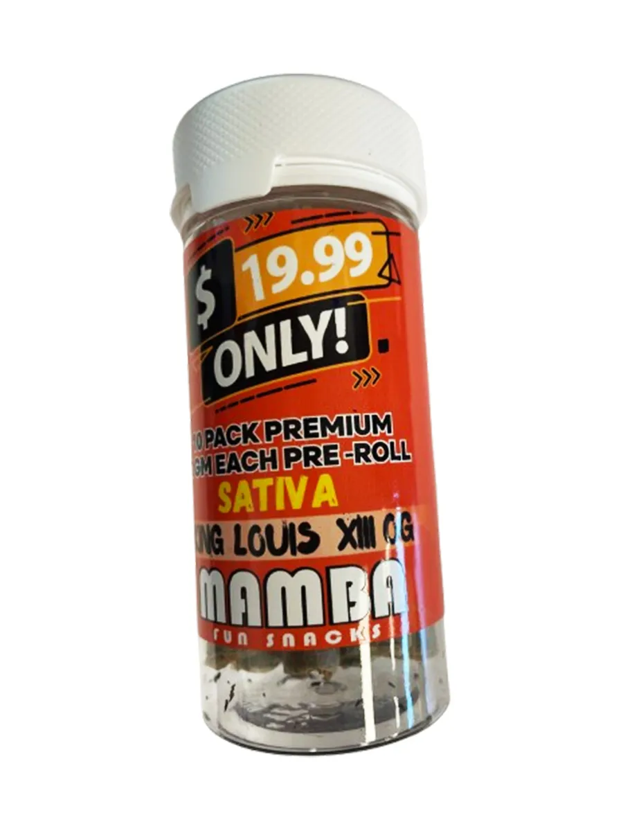 King Louis XIII OG Mamba $19.99 Only! Pre-Roll 10 Pack Premium x 2G