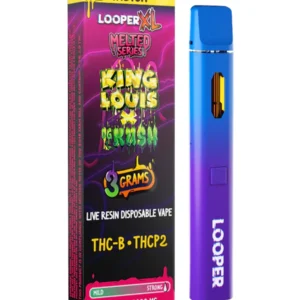 King Louis x OG Kush Looper XL Melted Series THC-B+THCP2 Live Resin Disposable Vape 3G