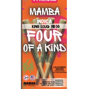 King Luis XII OG Mamba Four Of A Kind Full Spectrum Blend Pre-Roll 4ct 8G