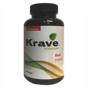 Krave Botanicals Bali Kratom Capsules 150ct