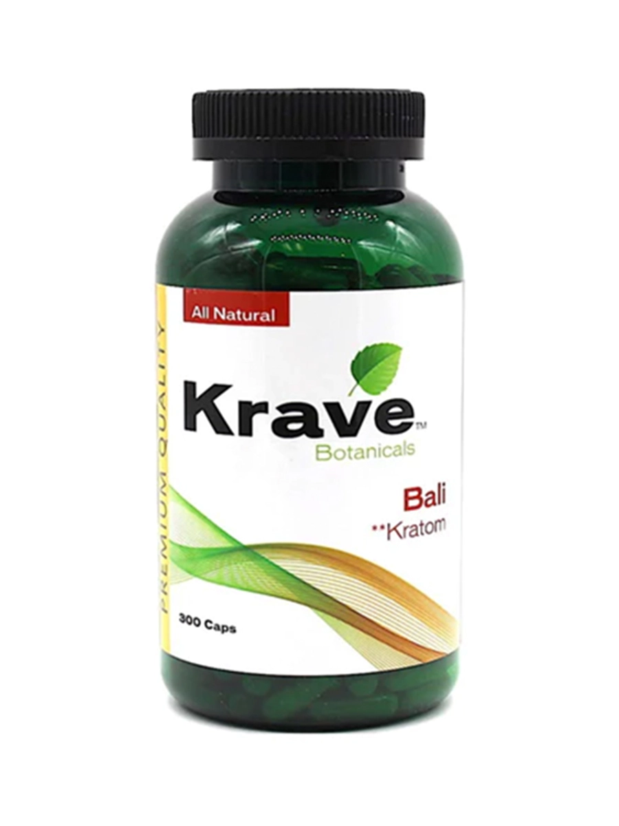 Krave Botanicals Bali Kratom Capsules 500ct