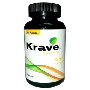 Krave Botanicals Gold Kratom Capsules 150ct