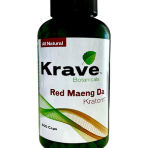 Krave Botanicals Red Maeng Da Kratom Capsules 500ct
