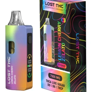 Lemon Cherry Zelato Lost THC V2 Rainbow Edition THC-A+D9+D6+THCP Disposable 7.5G