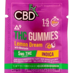 Lemon Dream CBDfx D9 THC Gummies 5mg