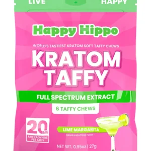 Happy Hippo Kratom Extract Taffy Lime Margarita 6pcs