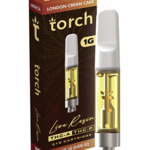 London Cream Cake Torch Live Resin THC-A + THC-P 510 Cartridge 1G