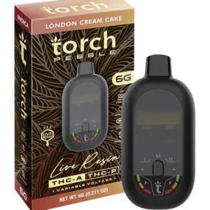 London Cream Cake Torch Pebble Live Resin Disposable 6G