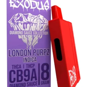 London Purpz Exodus CB9A+THCA+THCP Diamond Sauce Disposable 8G