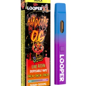 Hardcore OG Looper XL Melted Series THC-A+THC-B+THC-P Vape 3G