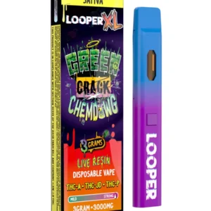 Green Crack Chewdawg Looper XL THC-JD+THC-A+THC-P Vape 3G