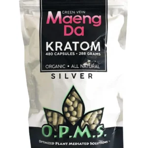 Maeng Da Green Vein OPMS All Natural Silver Kratom Capsules 480ct