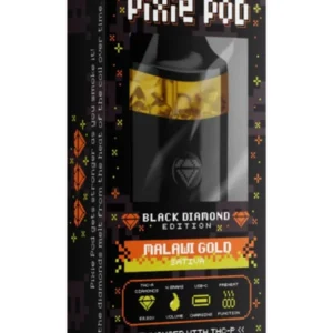 Malawi Gold Pixie Dust Pod THCA + THCP Black Diamond Edition Disposable 4G