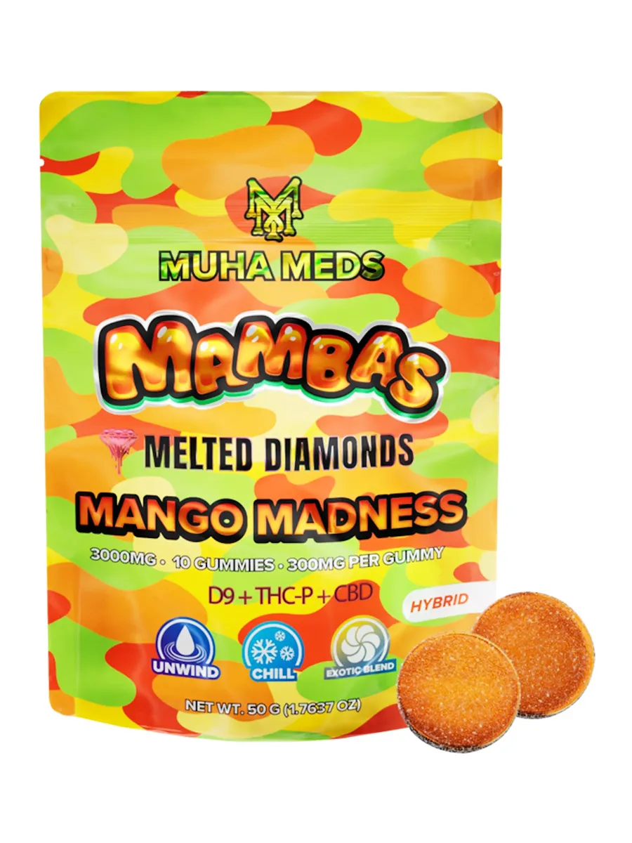 Mango Madness Muha Meds Mambas Melted Diamonds Gummies 3G 10ct