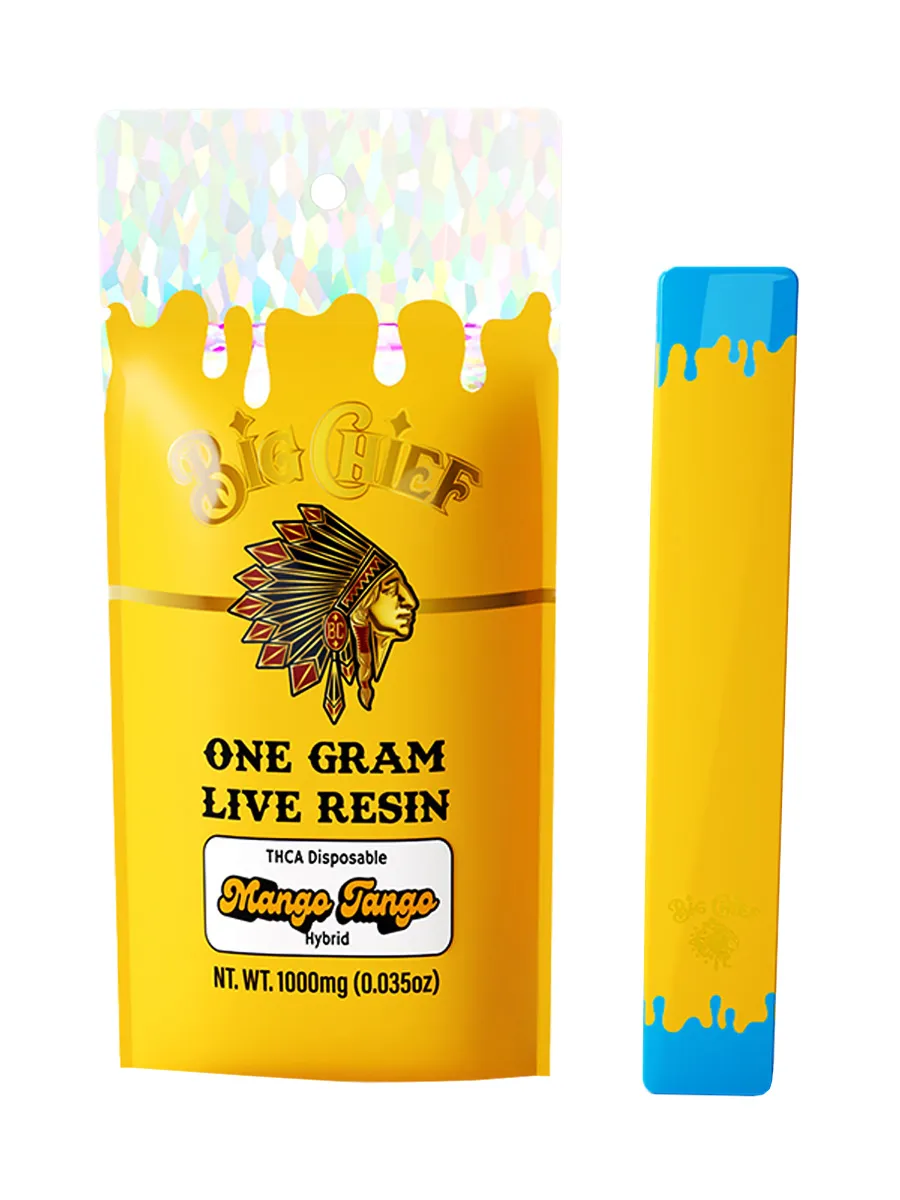 Mango Tango Big Chief Live Resin THCA Disposable 1G