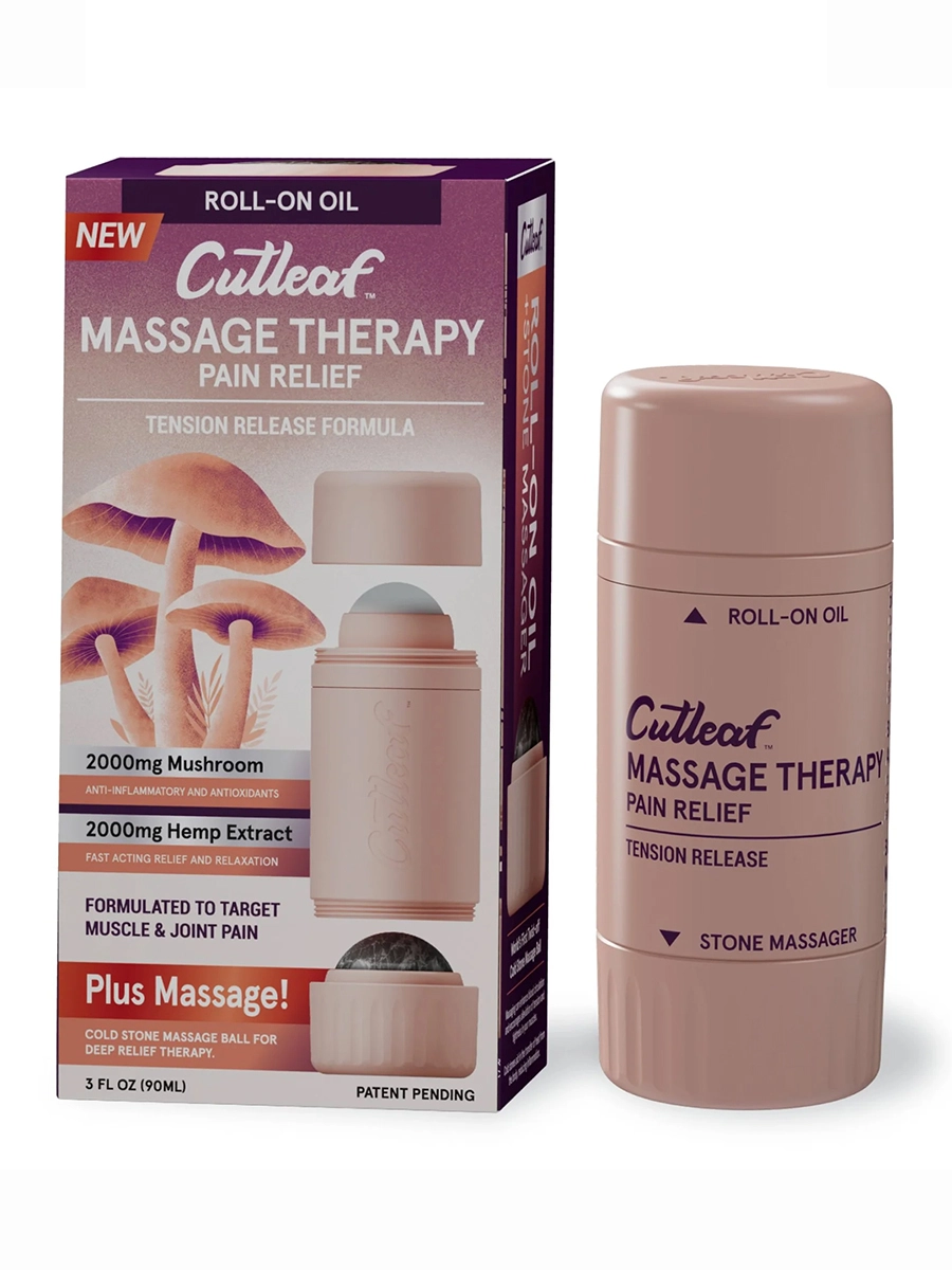 Massage Therapy Tension Release Cutleaf Hemp Roll On 2000mg
