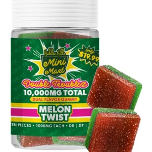Melon Twist Hidden Hills Mini Mart Double Troublez Gummies 10ct 10G