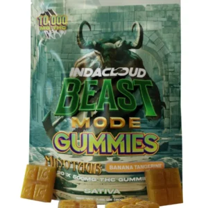 Minotaur Banana Tangerine IndaCloud Beast Mode Gummies 20ct 10000MG