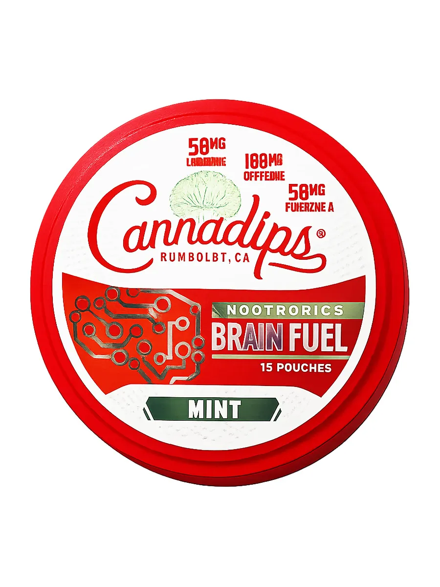 Mint Cannadips Nootropics Brainfuel Pouches 15ct