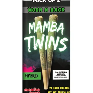 Moon N Back Mamba Twins Full Spectrum THCP Pre-Roll 2ct