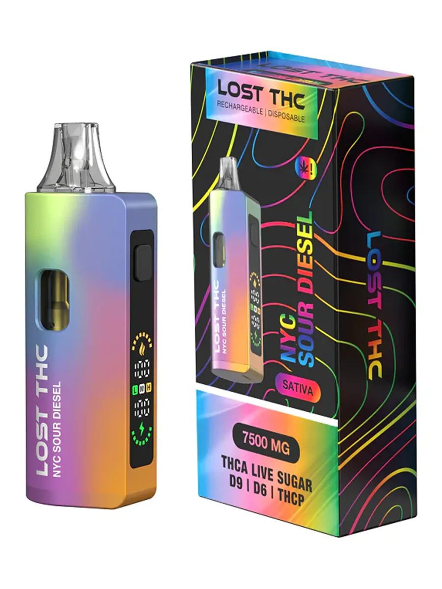 NYC Sour Diesel Lost THC V2 Rainbow Edition THC-A+D9+D6+THCP Disposable 7.5G