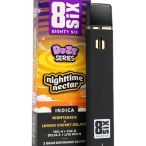 Nighttime Nectar 8SIX Doze Series THC-H Disposables 2G