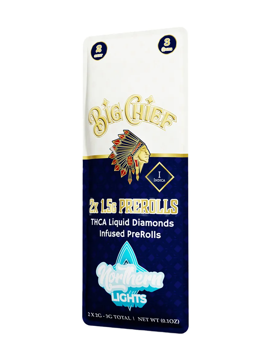 Northern Lights Big Chief THCA Liquid Diamond Pre-Roll 2ct 1.5G