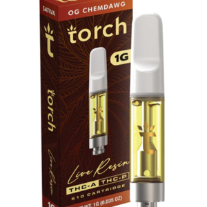 OG Chemdawg Torch Live Resin THC-A + THC-P 510 Cartridge 1G