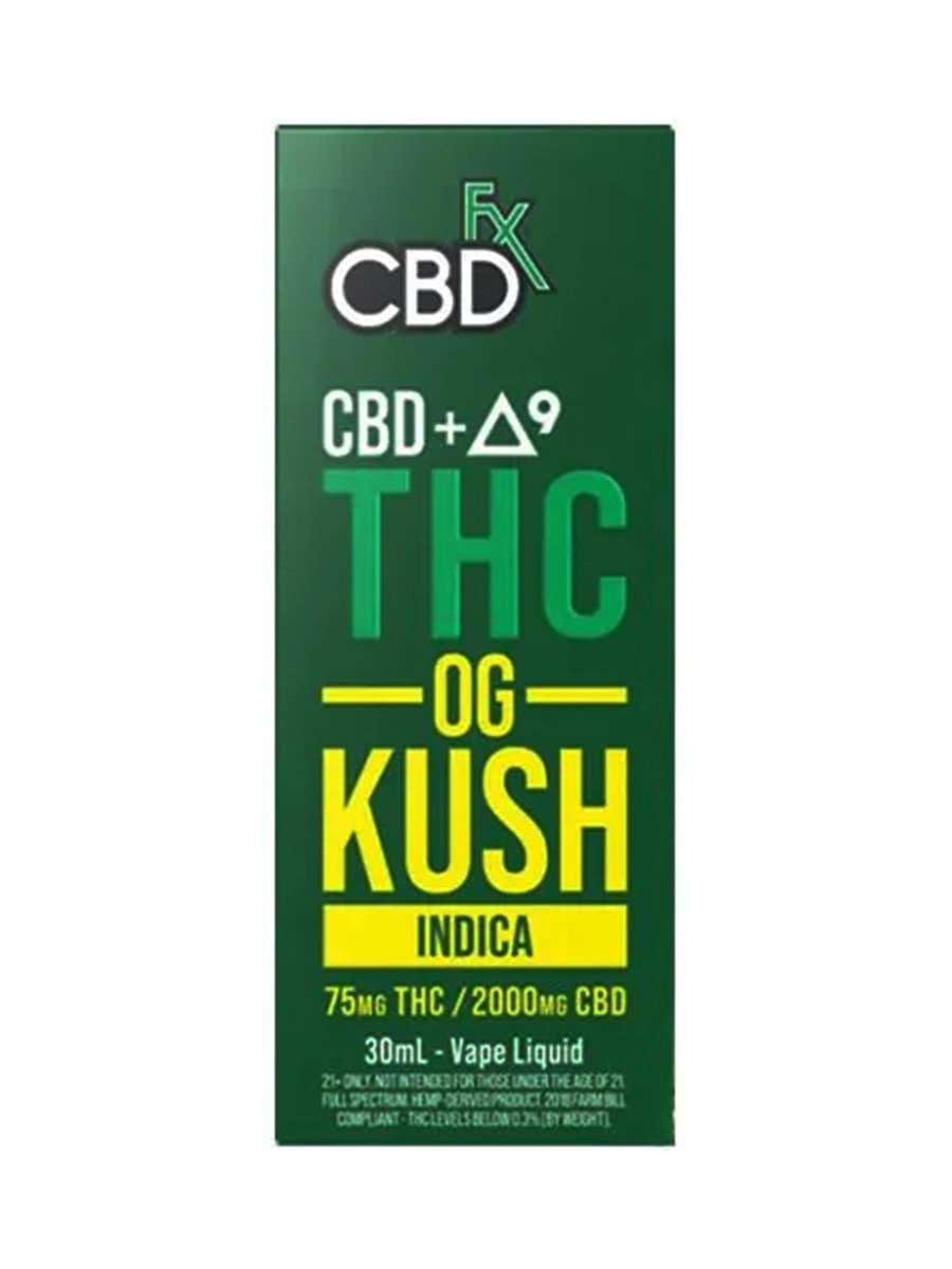 OG Kush CBDfx CBD + D9 THC Vape Liquid 30ml